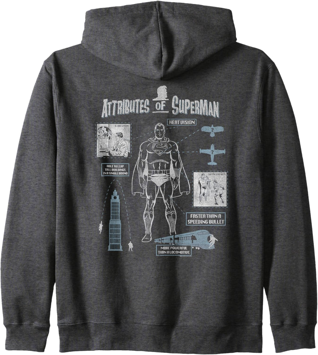 Superman Super Diagram Kapuzenjacke