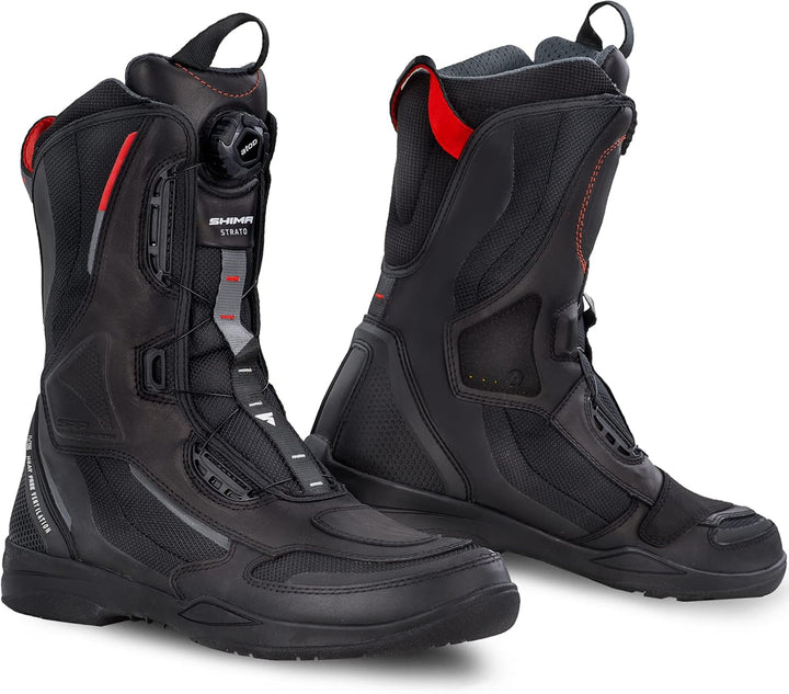 SHIMA STRATO Motorradstiefel Herren und Damen - Motorrad Wasserdicht Stiefel Tourenstiefel Schuhe Mä