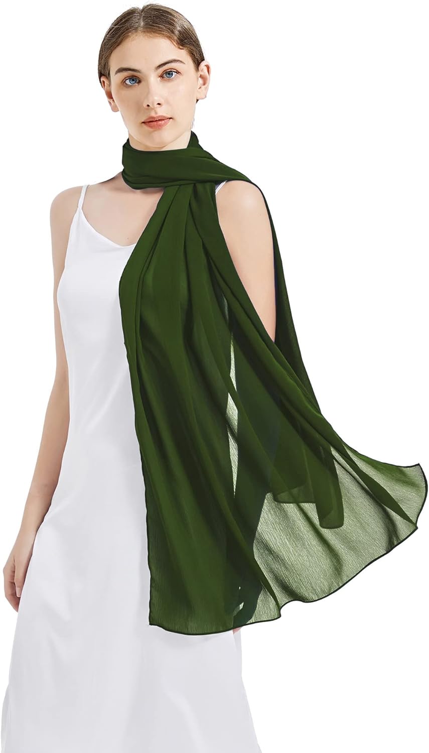 Chiffon Stola für Damen - Elegantes Schultertuch für Abendkleider - Leichter & Hauchzarter Schal für