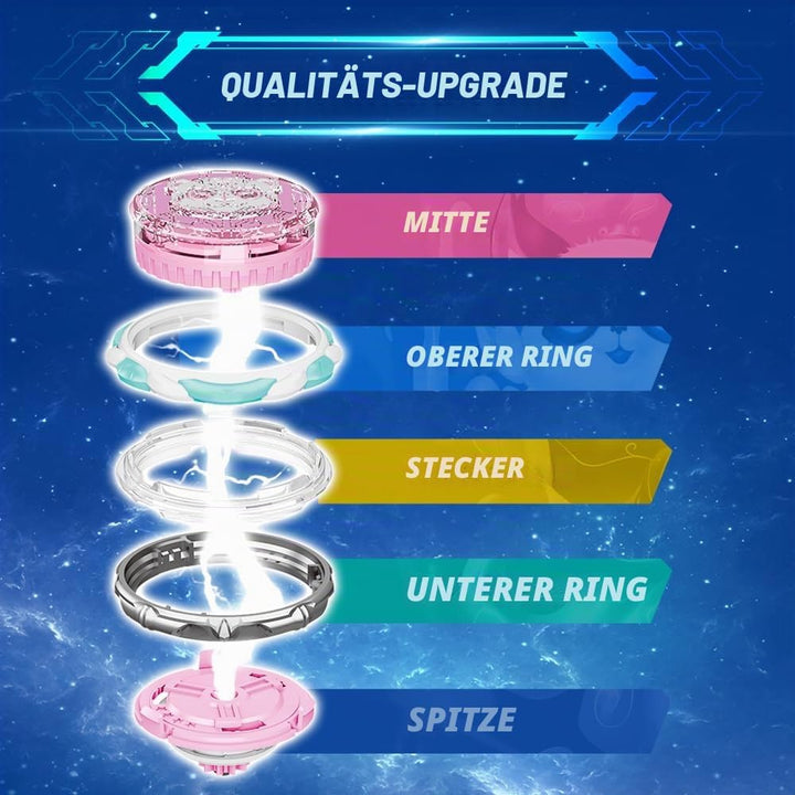 INFINITY NADO Kreisel für Kinder Metall Spielzeug Jungen, Battle Tops Kreisel Launcher Spielzeug, Sp