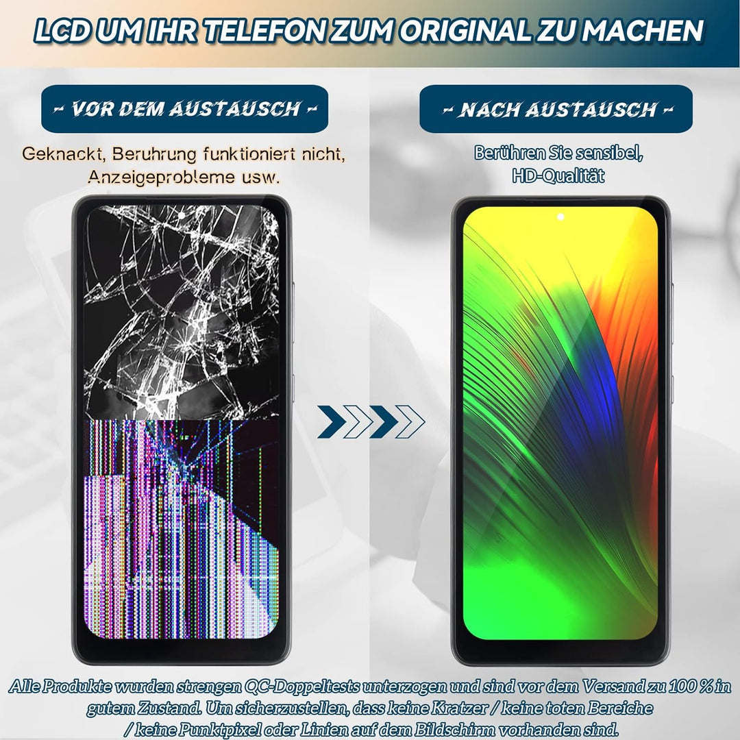 RongZy Kompatibel mit Samsung Galaxy A52 5G A526B A526W A526U Ersatz Bildschirm LCD Display und Touc