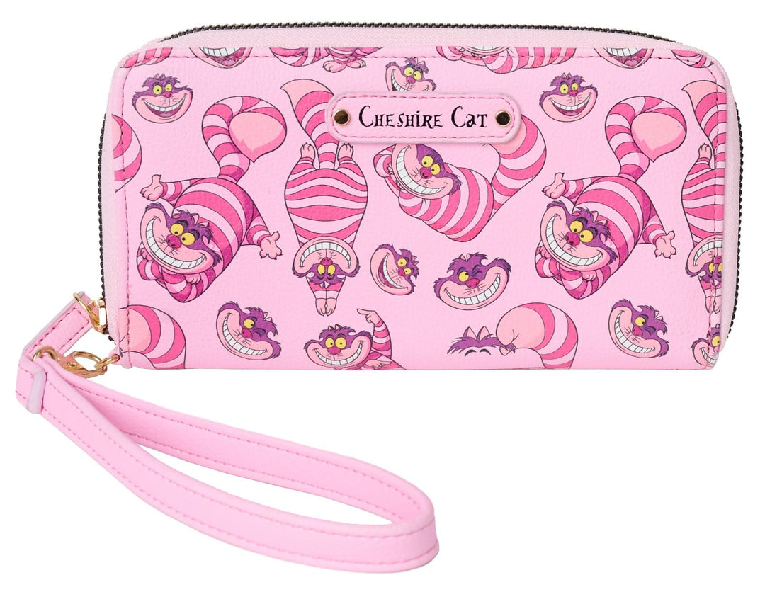 Disney Geldbörse mit Handgelenk, Mickey Minnie Mouse, Winnie Pooh, Reissverschluss, Clutch, Kunstled