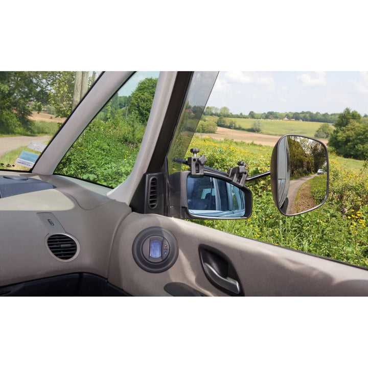 Milenco Universalspiegel Grand Aero Mirror XXL Convex, 2er-Set inkl. Spiegeltasche