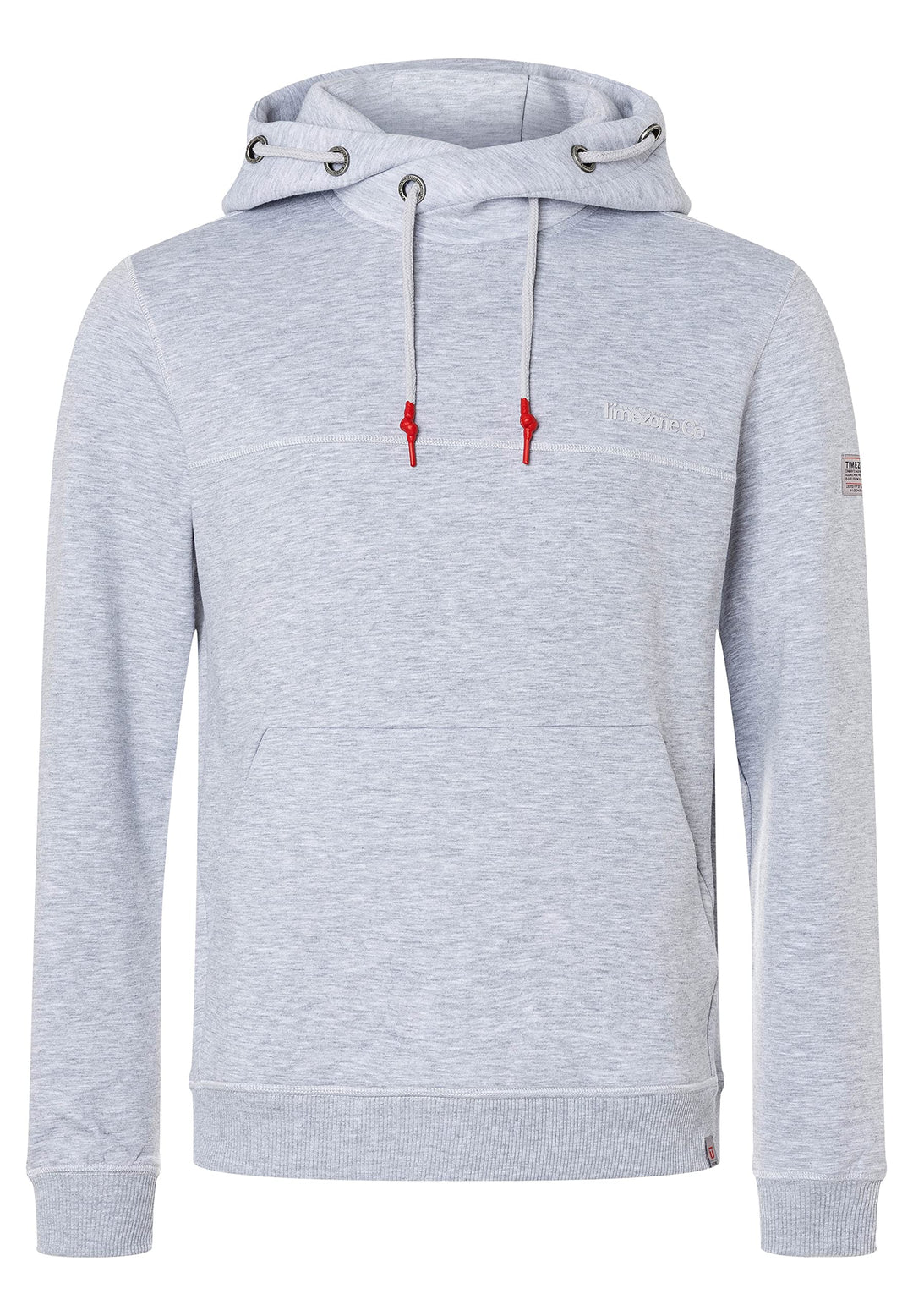 Timezone Herren Hi-tech Hoody Kapuzenpullover S Silver Grey Melange, S Silver Grey Melange