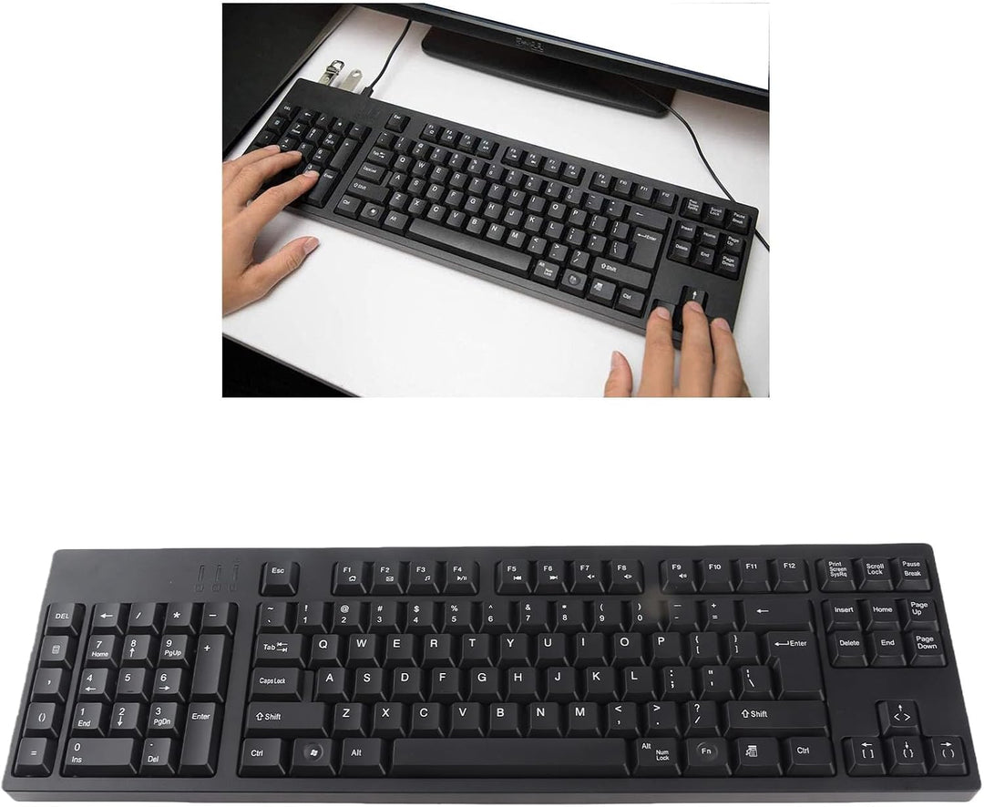 Yctze 109-Tasten-Nummernblock-Tastatur Links, Linkshändige Tastatur mit Ergonomischem Layout, Micro-