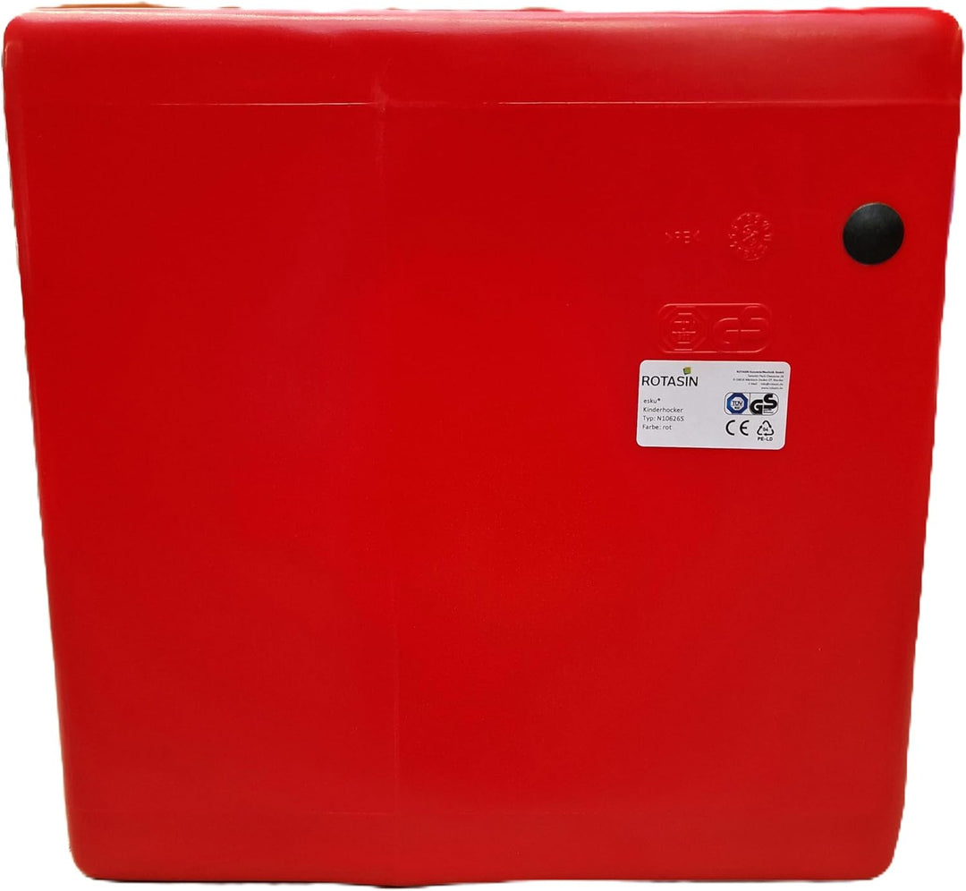 esku DADU Kinderhocker mit DREI Sitzhöhen für Innen- und Aussenbereich | wetterfester Wendehocker fü