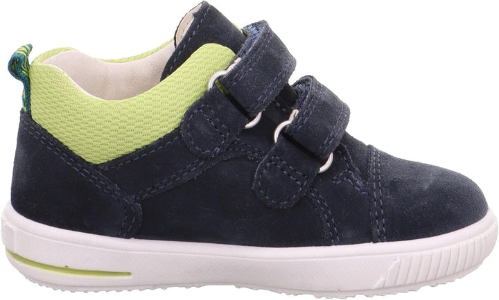 Superfit Mädchen Moppy Sneaker 19 EU Blau Hellgrün 8020, 19 EU Blau Hellgrün 8020