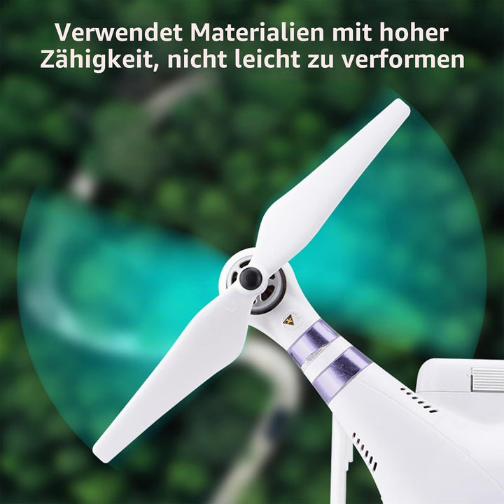 8 Stück 9450 Propeller für Phantom 3/Phantom 2, Leicht geräuscharm stabiler Propellerblatt Ersatzpro