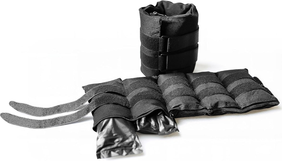 HHA-CB020A1 Paar 9 kg verstellbare Knöchelgewichte, Schwarz, Schwarz