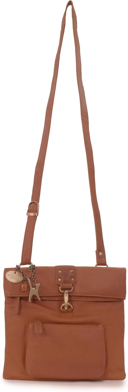 Catwalk Collection Handbags - Leder - Damen Leder Umhängetasche/Handtasche/Messenger/Schultertasche