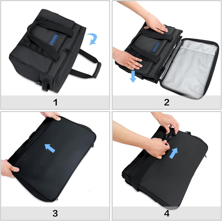Hulongo Kühltasche Gross Lunchtasche Faltbar Thermotasche Wasserdicht Picknicktasche Isoliertasche C