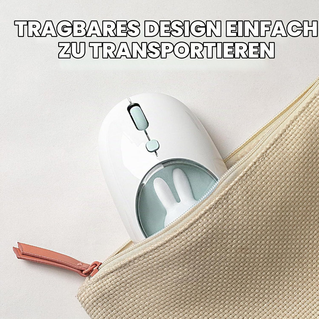 MiPow x Miffy Bluetooth Wireless Maus, kleine tragbare Maus, geeignet für Laptops, Tablets usw., Tra
