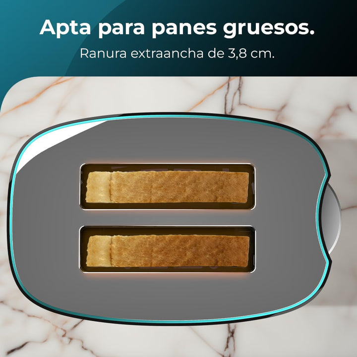 Cecotec Toaster Toast&Taste Double B, 650W Leistung, Doppel-Schlitz für 2 Toasts, Automatische Absch