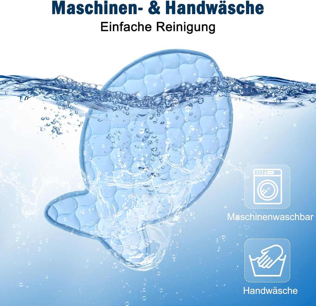 SZEE Fischformen Kühlmatte für Katzen/Kleine Hunde, Einzigartig Selbst Kühlenden Katzenmatte im Somm