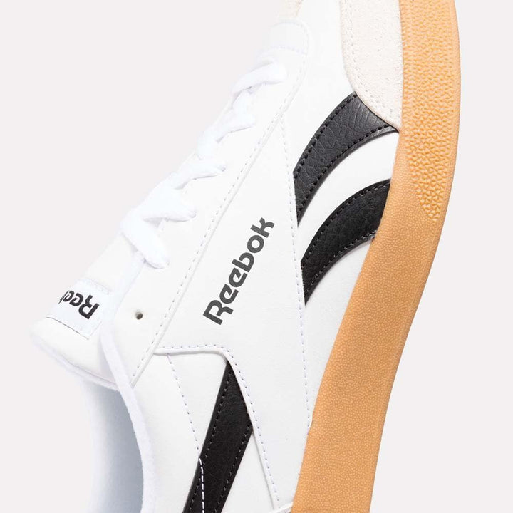 Reebok Unisex Smash Edge S Sneaker 40 EU White Black Gum, 40 EU White Black Gum