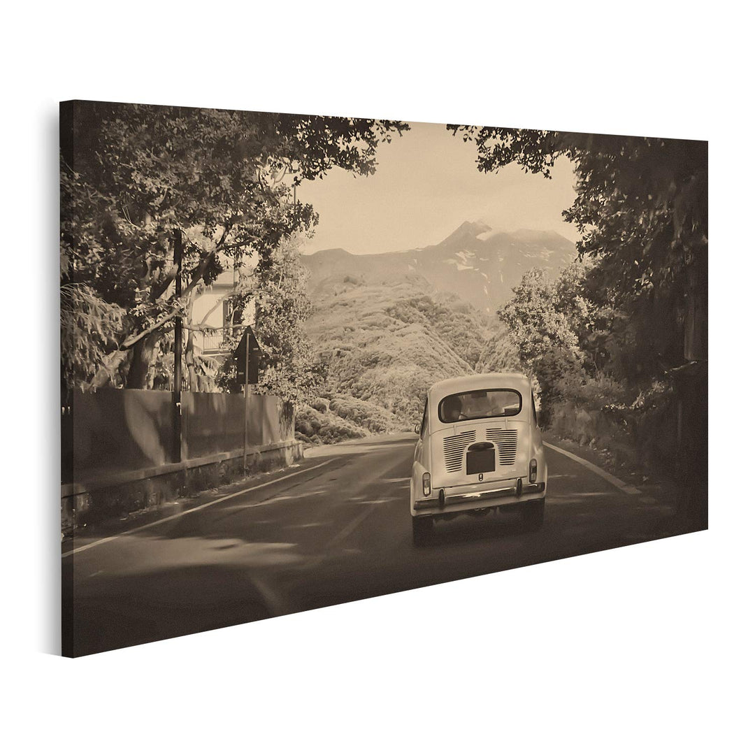 islandburner Bild auf Leinwand Old Fashioned Auto Retro Vintage Bilder Wandbilder Poster, Leinwand 8