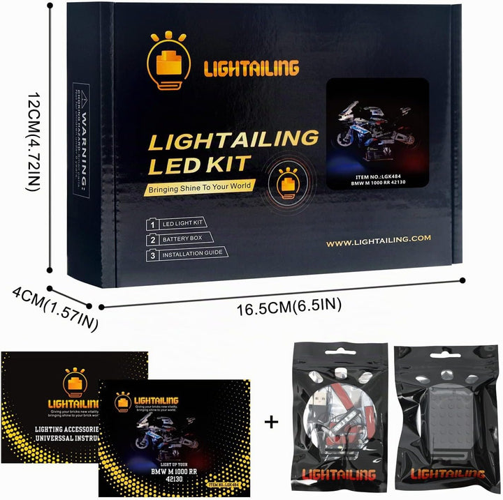 LIGHTAILING Licht-Set Für Lego 42130 Technic BMW M 1000 RR Bausteinen Modell - Modell Set Nicht Enth