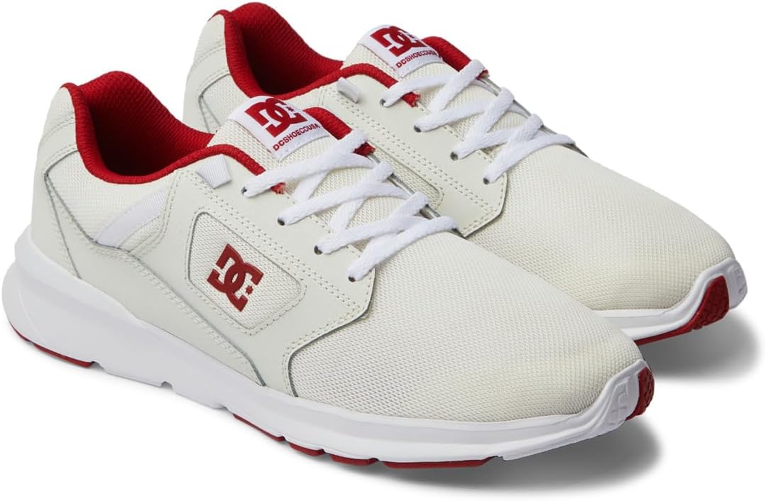 DC Shoes Herren Dc Skyline Freizeit-skateschuh Skate-Schuh 39 EU Weiss Rot, 39 EU Weiß Rot