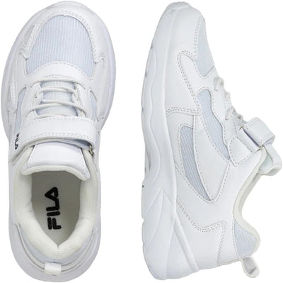 FILA Unisex Kinder Ventosa Velcro Kids Sneaker 33 EU Weiss, 33 EU Weiss