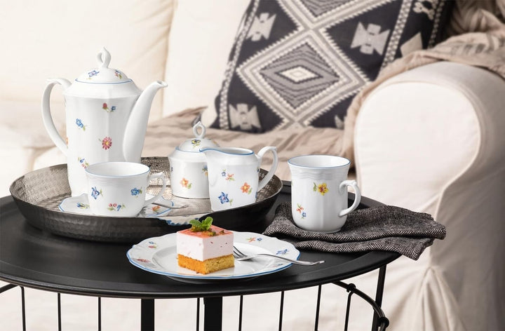 Seltmann Weiden 001.717234 Kaffeeservice 18-teilig Sonate Nostalgie, Weiss, 43.0 x 24.0 x 18.1 cm 18