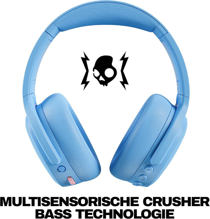 Skullcandy Crusher ANC 2 Wireless Bluetooth Over-Ear-Kopfhörer, Multisensorischem Bass, Active Noise