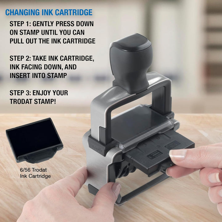 Trodat Professional 5558 Nummernstempel 8 Bänder, Selbstfärbend, 5 mm Schrifthöhe, Abdruck schwarz 8