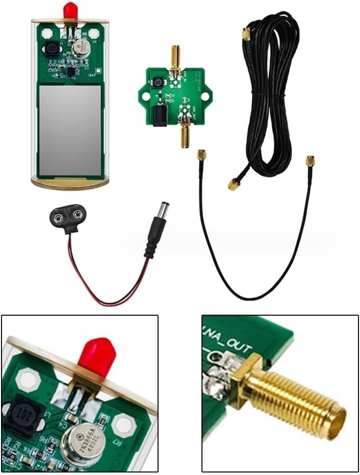 Mini‑Whip Aktive Antenne, Mini-Peitsche HF/VHF Kurzwellen-Aktivantennen-Set für Erzrohr-Transistor-R