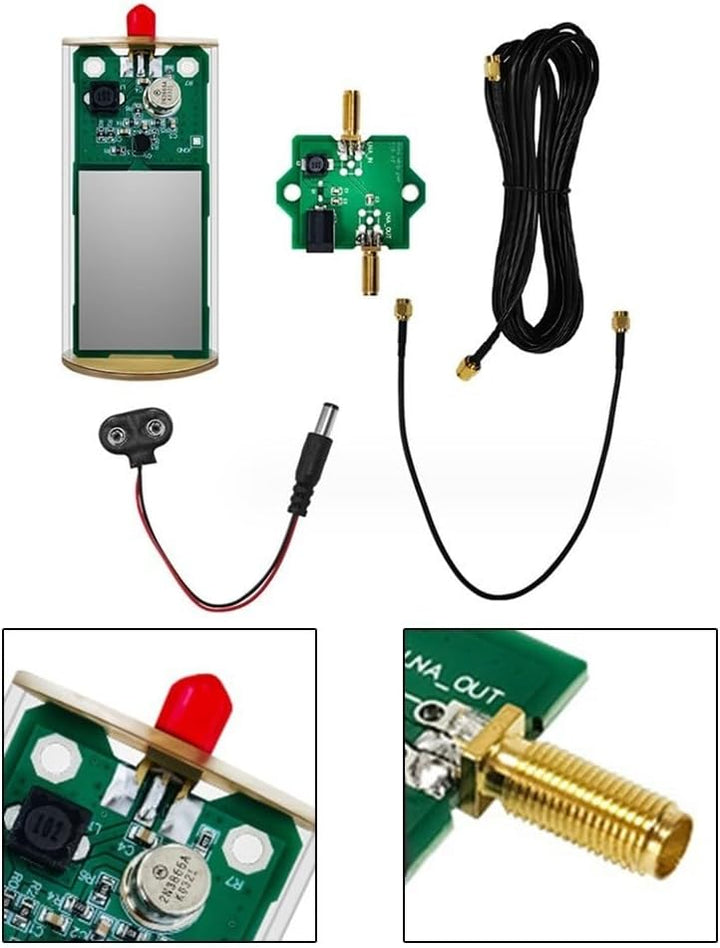 Mini‑Whip Aktive Antenne, Mini-Peitsche HF/VHF Kurzwellen-Aktivantennen-Set für Erzrohr-Transistor-R