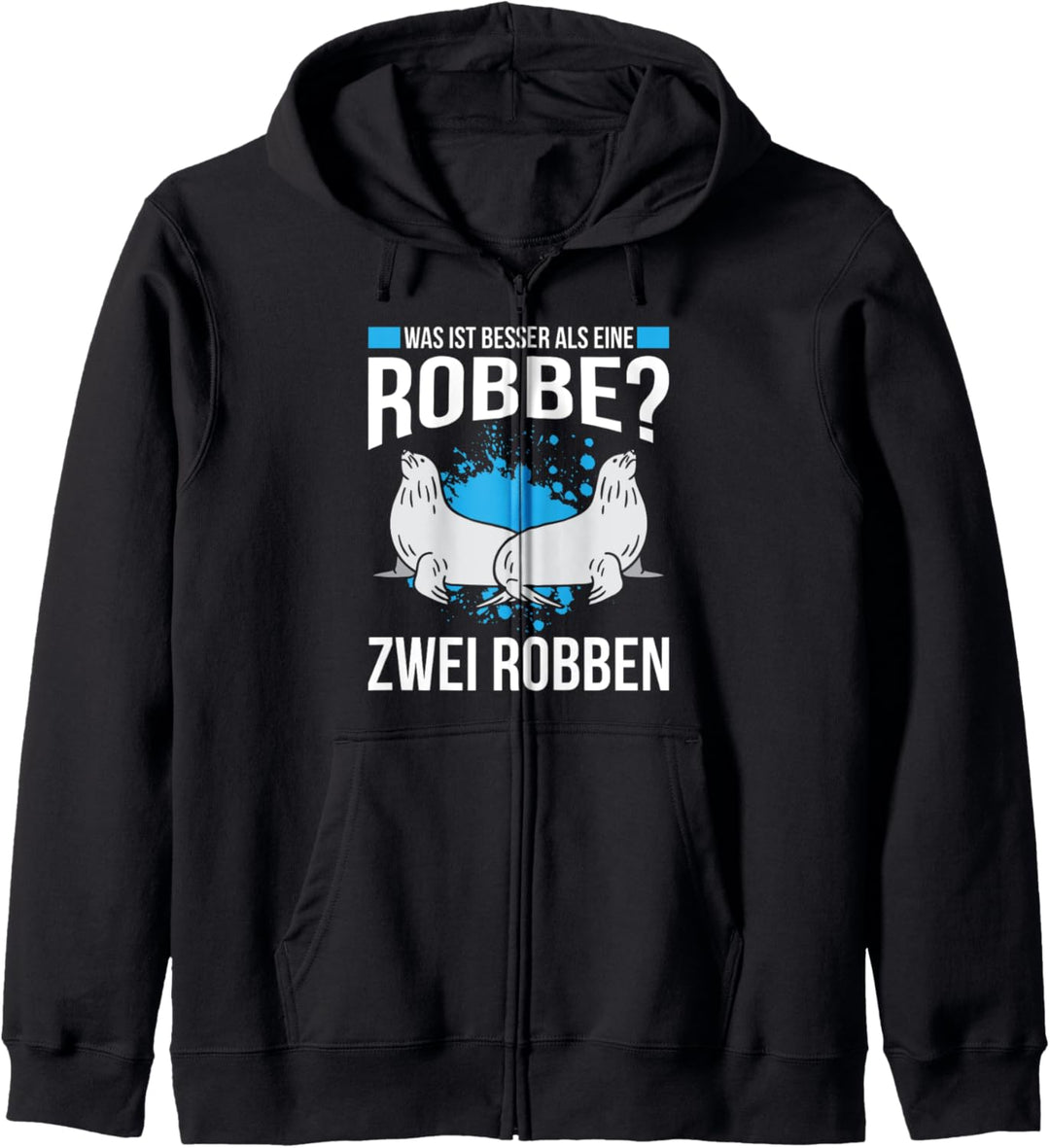 Was ist besser als eine Robbe? Zwei Robben Seehund Kapuzenjacke