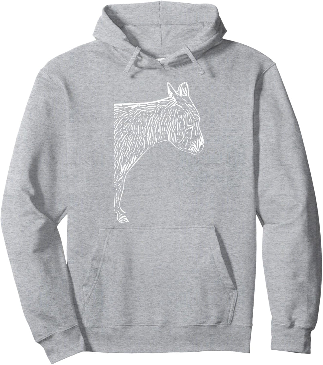 Bauernhoftier Esel Wuschelfell Langohr Pullover Hoodie