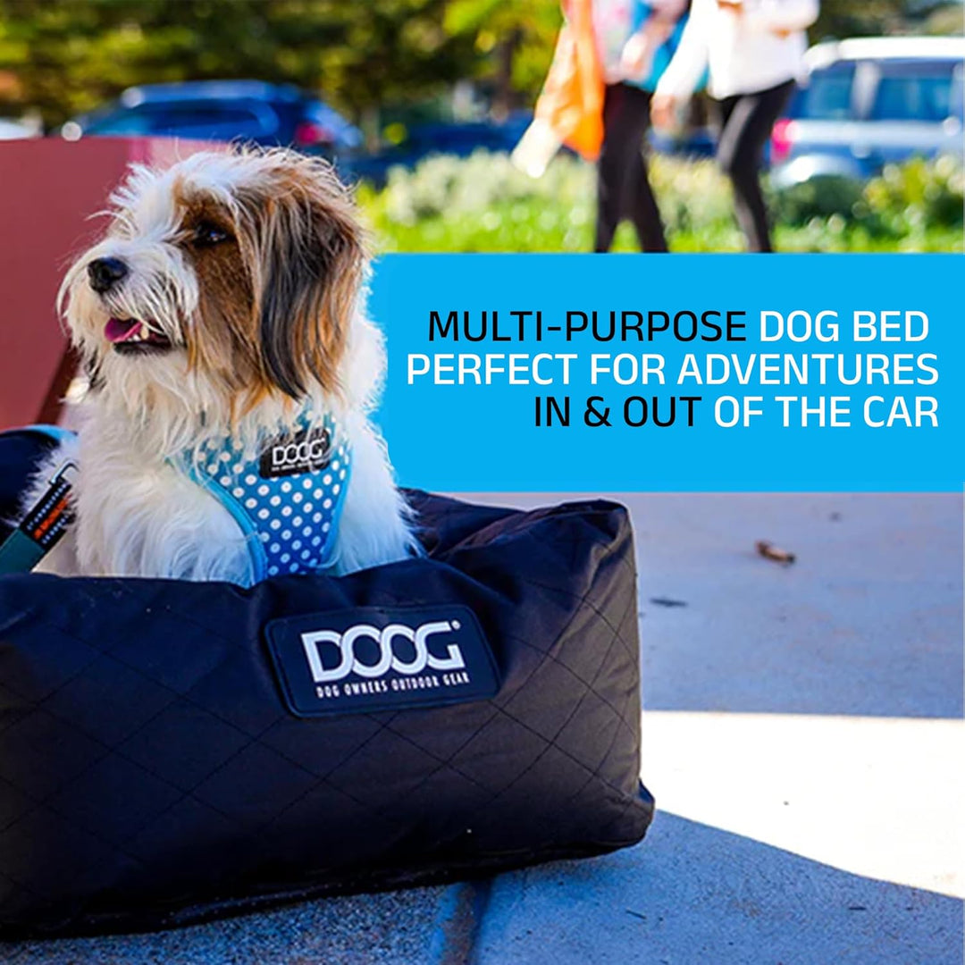 DOOG Hundeautositz für kleine bis mittelgrosse Hunde (zu 13,6 kg) | Bequemer und sicherer Reise-Boos