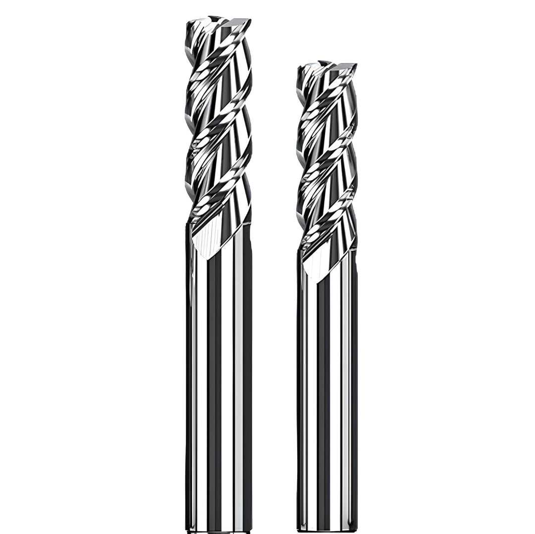 VHM Fräser, Schaftfräser, Alufräser Z=3, polierte Spannut, glat, scharf Ø 1-20 mm für Alu, Kupfer, M
