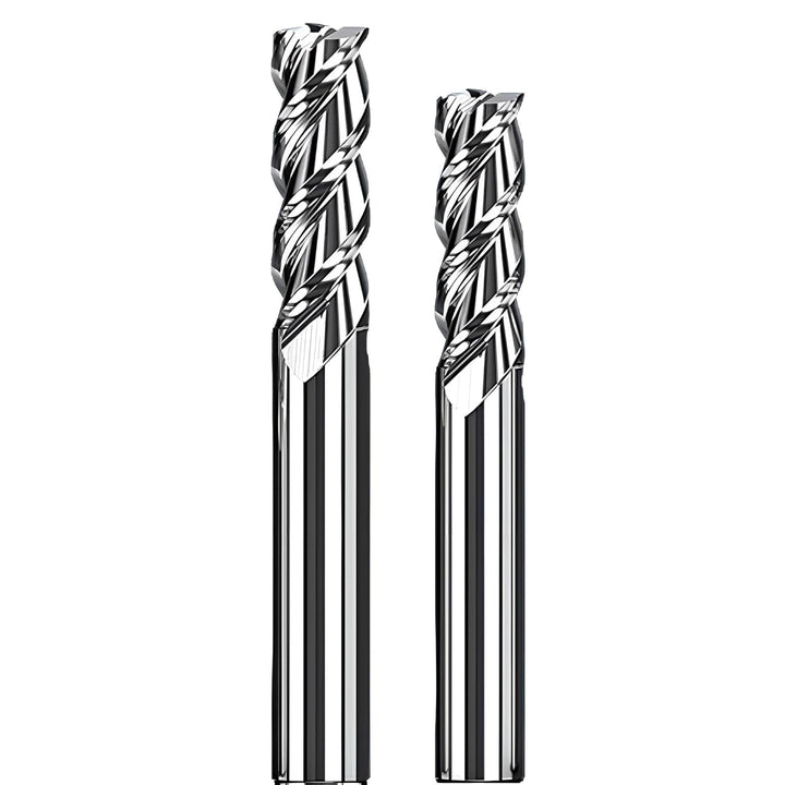 VHM Fräser, Schaftfräser, Alufräser Z=3, polierte Spannut, glat, scharf Ø 1-20 mm für Alu, Kupfer, M