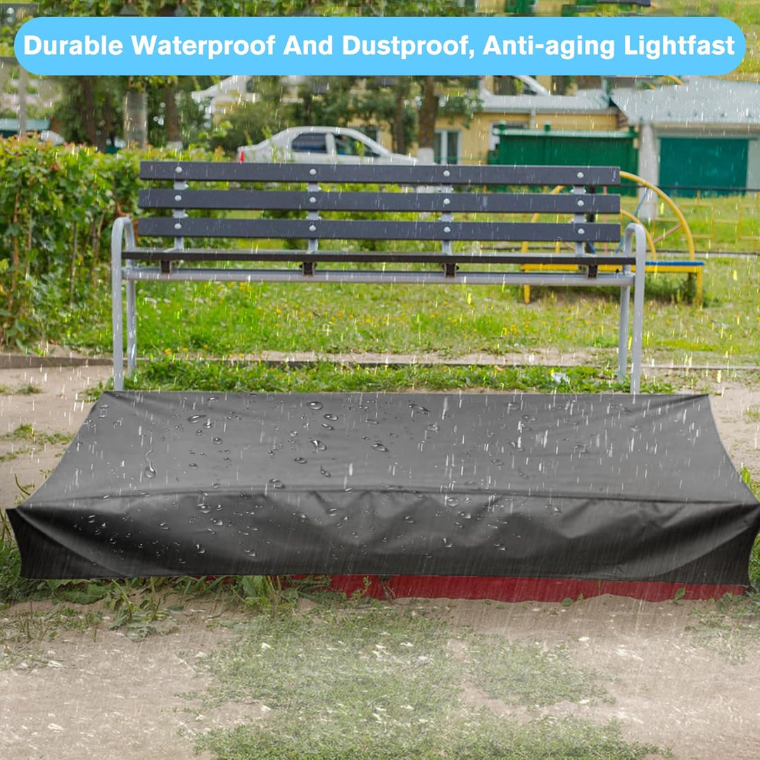 Herbst Sandkasten Abdeckung 200x200cm Wasserdicht 210D Oxford-Stoff Kordelzug Sandkastenabdeckung fü