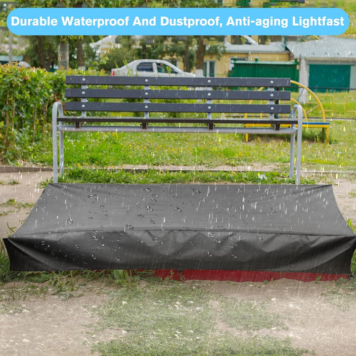 Herbst Sandkasten Abdeckung 200x200cm Wasserdicht 210D Oxford-Stoff Kordelzug Sandkastenabdeckung fü