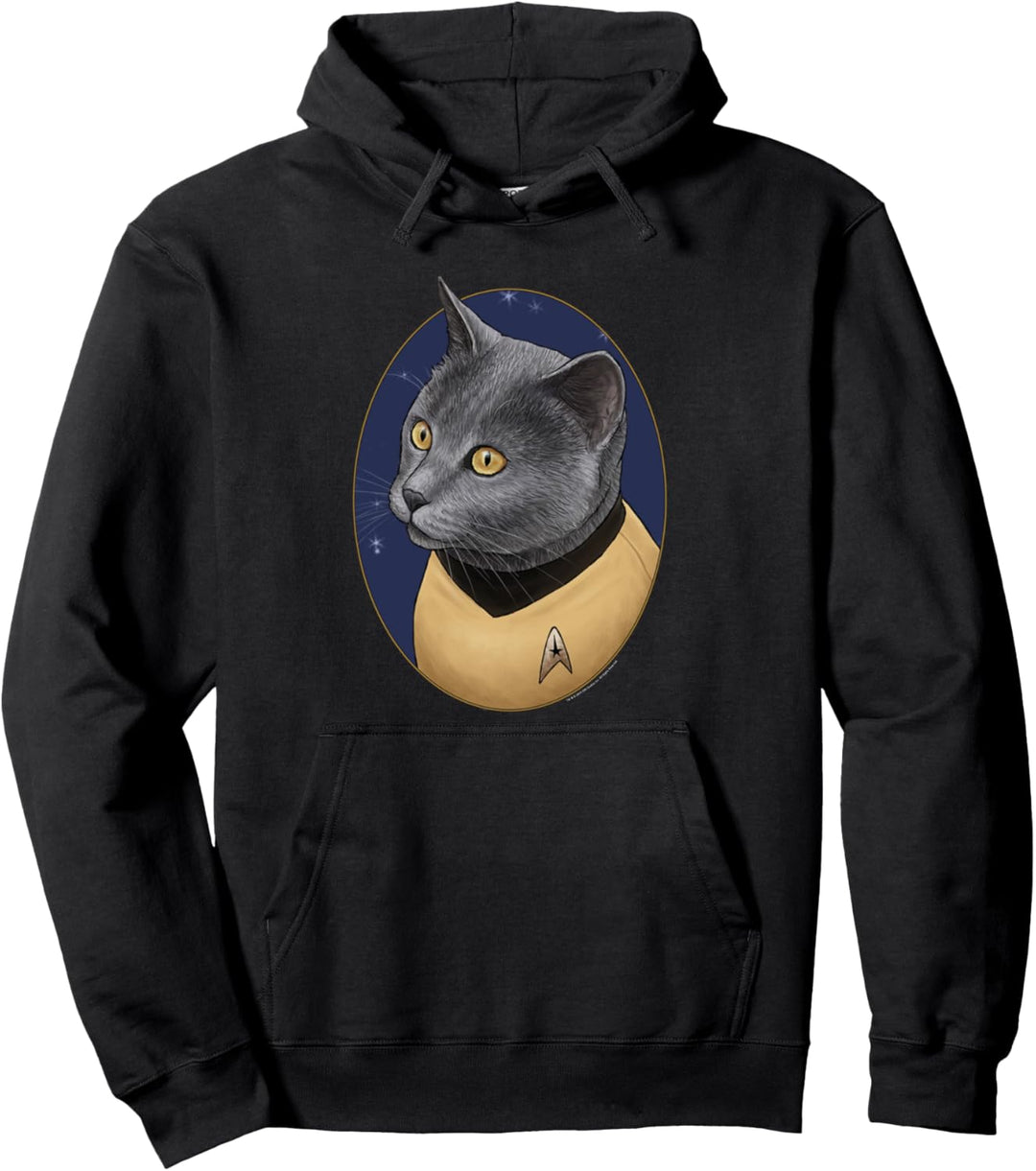 Star Trek: The Original Series Chekov Cat Portrait Pullover Hoodie