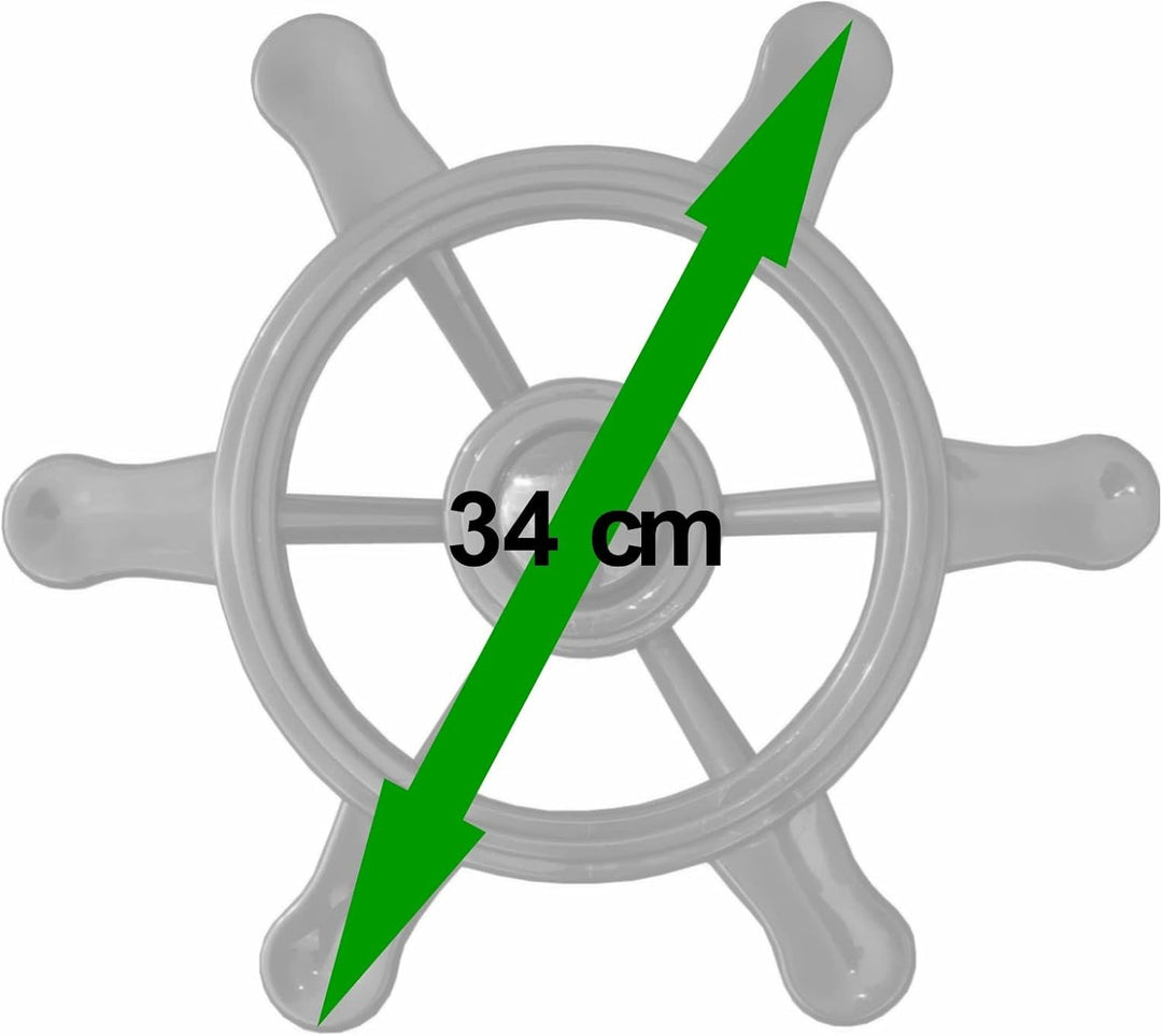 move and stic Platte 40x40 mit Spielfunktion Multifunktionsplatte Spielplatte mit Piratenlenkrad für