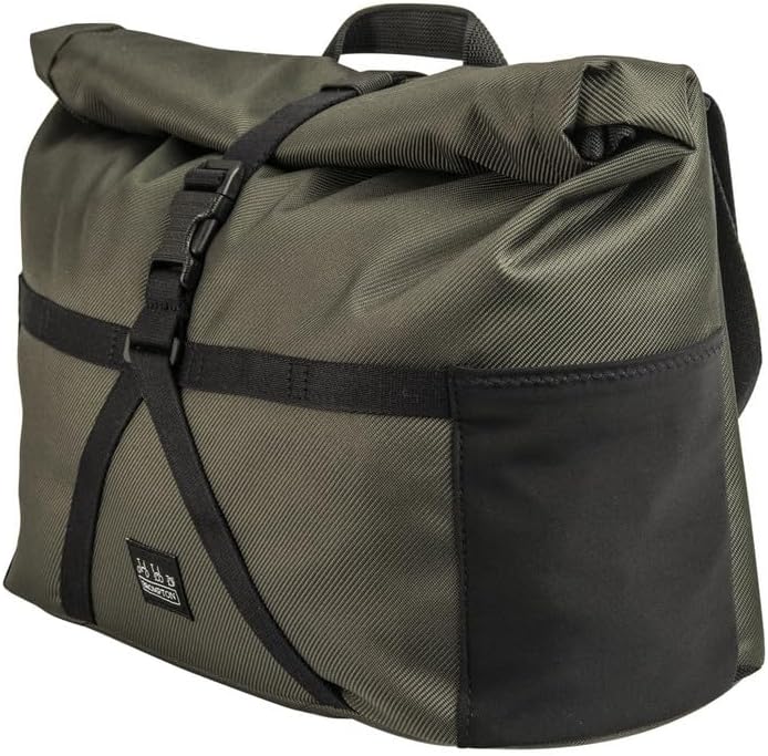 Brompton Borough Roll-Top-Tasche, Olivgrün