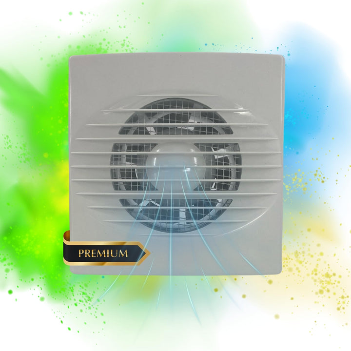 TronicXL Badlüfter 100mm Durchmesser leise 15W Abluft Zuluft Bad Lüfter mit Fliegengitter Ventilator