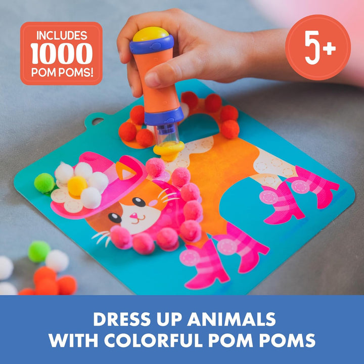 Learning Resources Educational Insights Pom-Pom-Kit, Spielzeug für 5-jährige Mädchen und Jungen, Bas