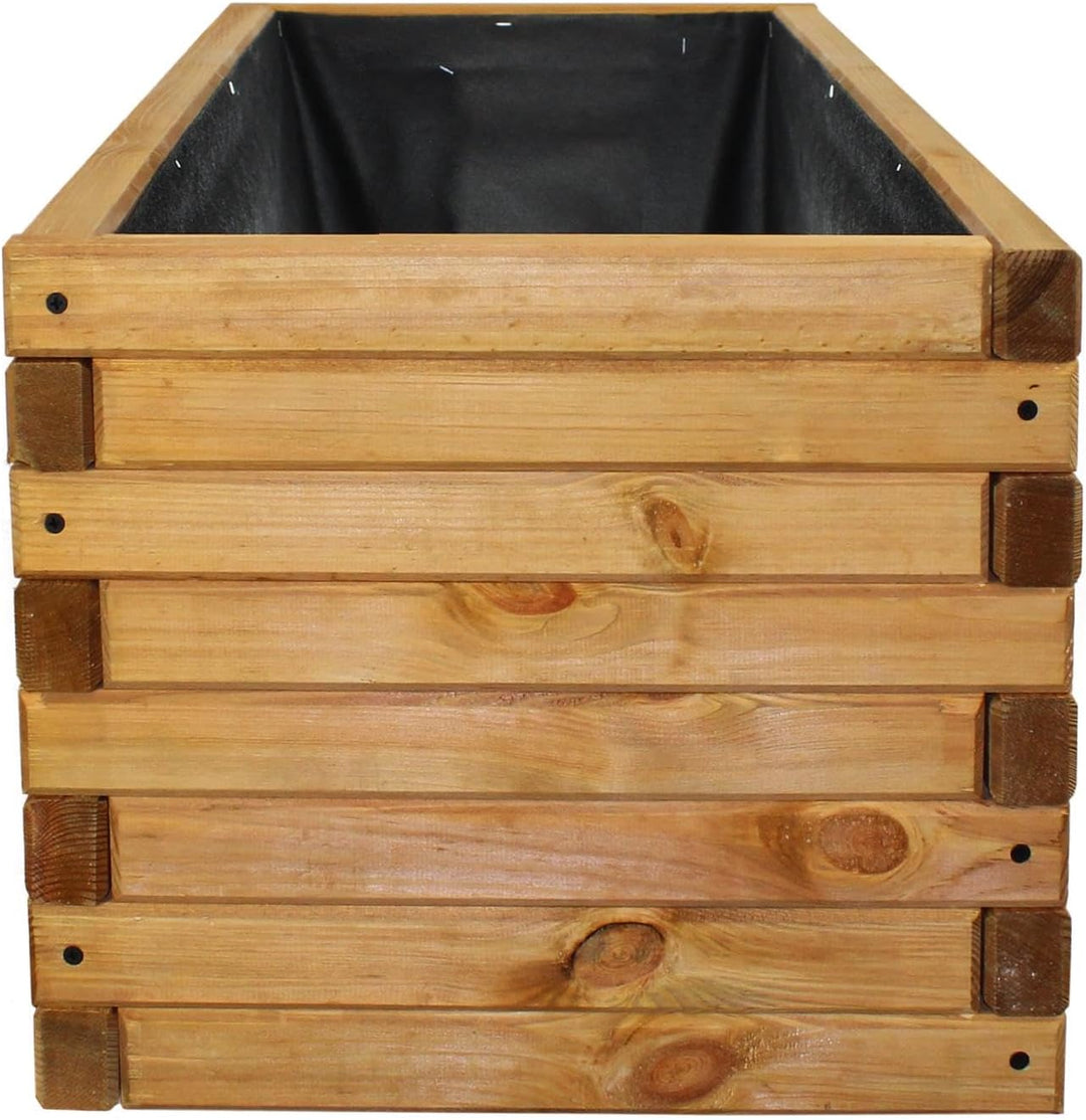 BooGardi Pflanzkasten aus Holz · in 10 Grössen · 100cm · Blumenkasten · Hochbeet · Garten Balkon Ter