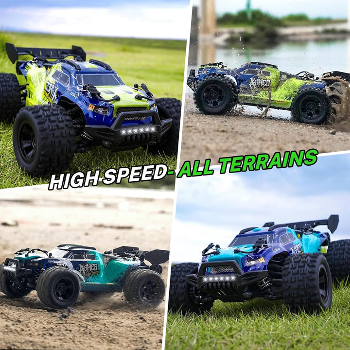 YONCHER Ferngesteuertes Auto,1:18 40KM/H RC Auto für Erwachsene Kinder, 4WD Offroad RC Buggy, Monste