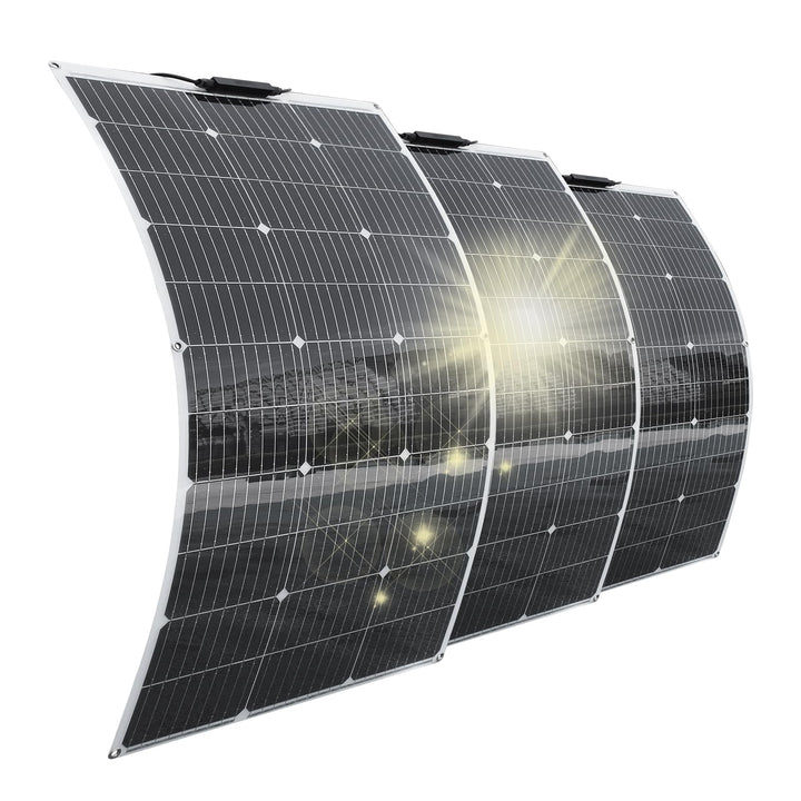 Aysolar 300W 12V Solarpanel Flexibel 3 Stück 100W 18V Monokristalline Photovoltaik Solarmodul für 12