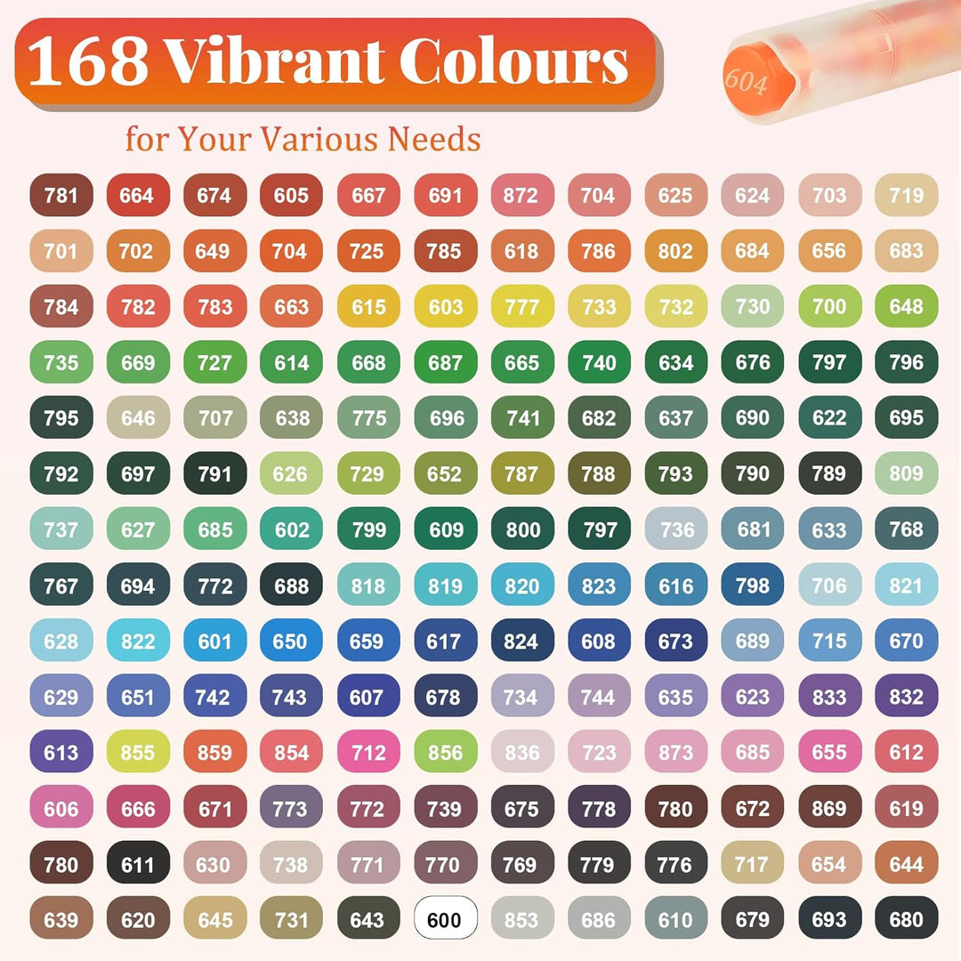 Funnasting 168 Farben Acrylstifte, Weiche Pinselspitze Acrylmarker, Acrylstifte Set für Steine Wasse