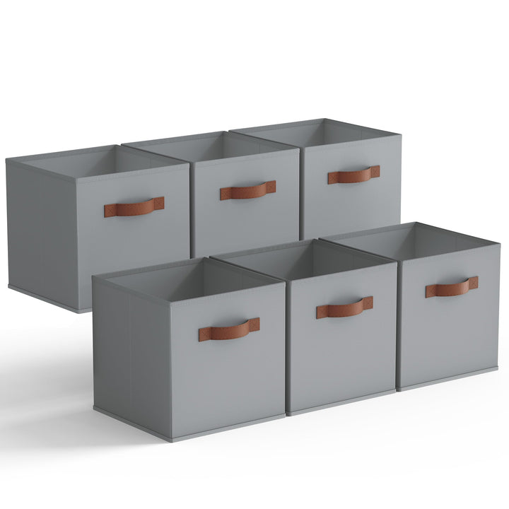 GRANNY SAYS Aufbewahrungswürfel Stoff, 6 Stück Aufbewahrungsboxen für Würfelregal, Regalkörbe 27 x 2