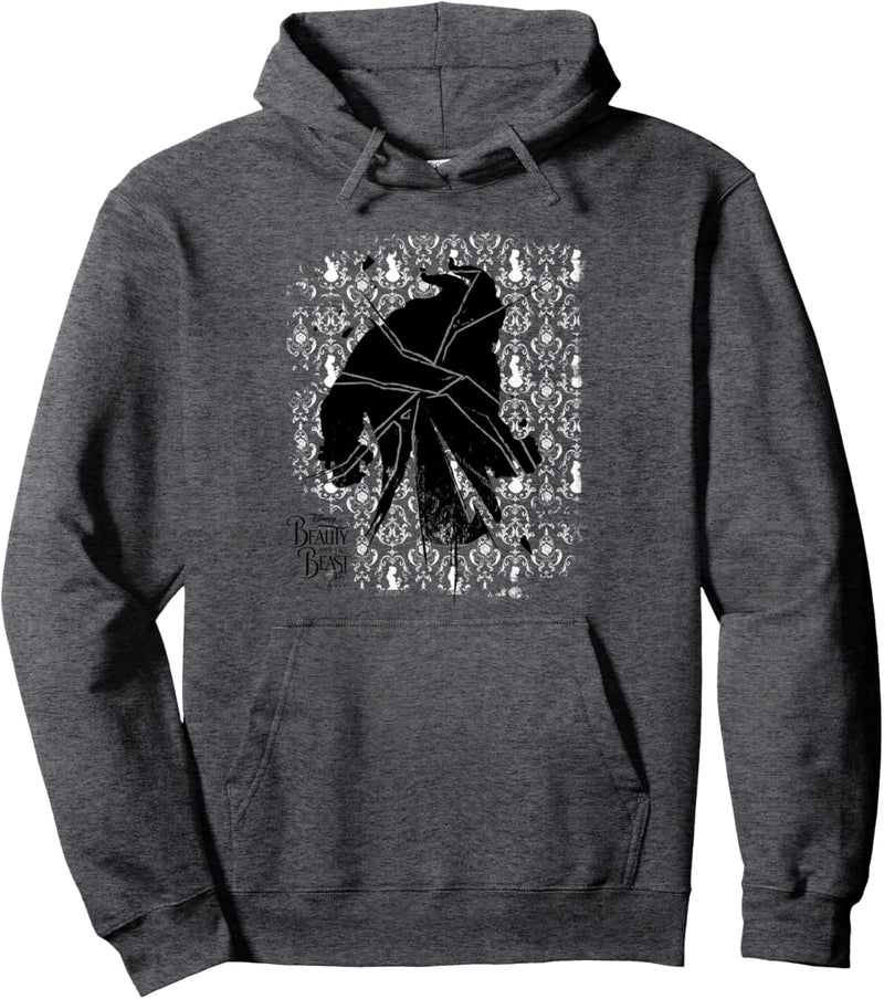 Disney Beauty And The Beast Shattered Silhouette Pullover Hoodie