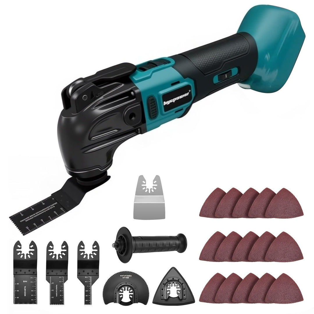 Akku-Multifunktionswerkzeug Satz für Makita Akku 18V Li-Ion, 23 Zubehör Multitool Oszillationswerkze