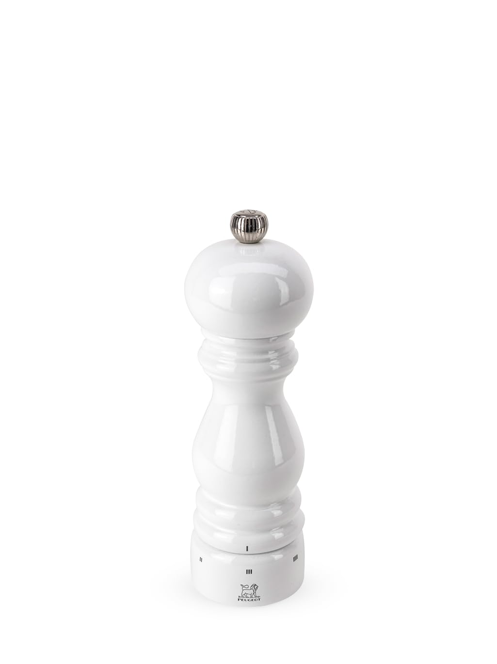 Peugeot Paris Manuelle Pfeffermühle, Mahlgradeinstellung u'Select, Höhe: 18 cm, Holz, Weiss, 27803 P