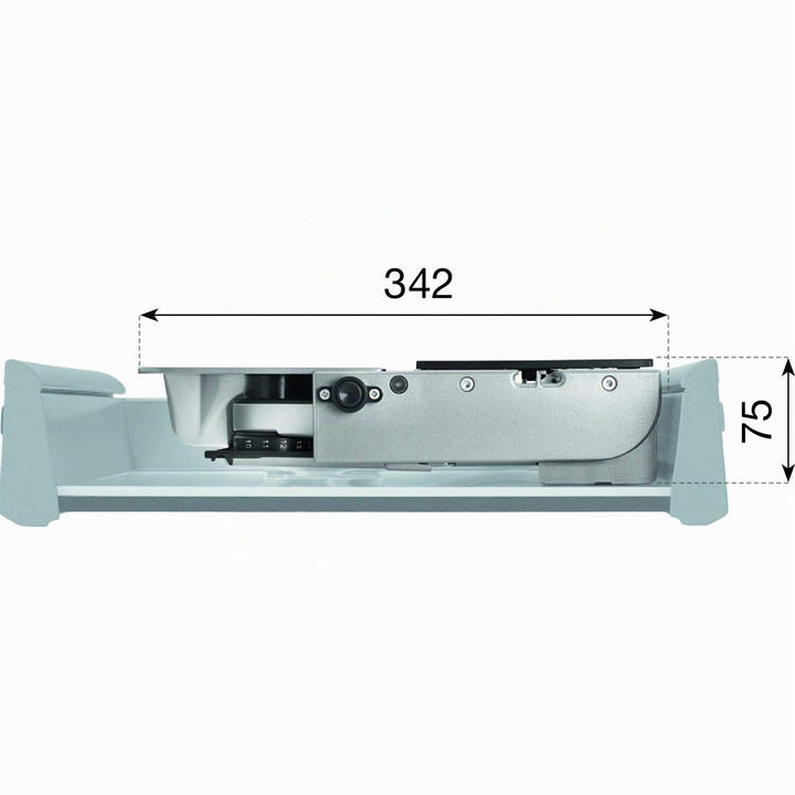 Ritter MultiSchneider AES 62 SR silber-metallic Schneidgutführung rechts, Schneidgutführung rechts