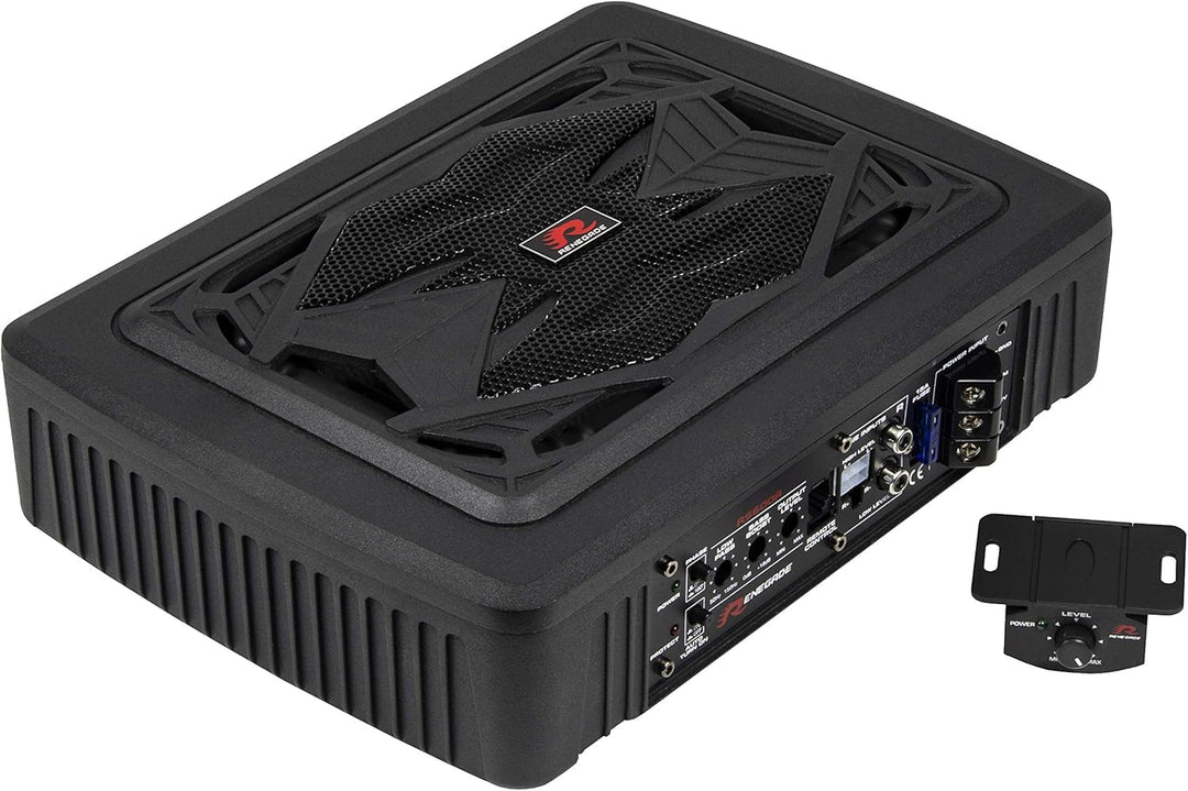 Renegade RS600A - Aktiv-Untersitz Subwoofer 6x8 (14 x 20cm) mit 250 Watt max